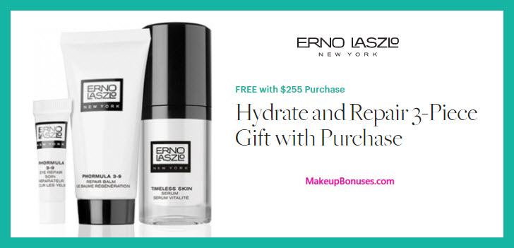 Receive a free 3-pc gift with $225 Erno Laszlo purchase