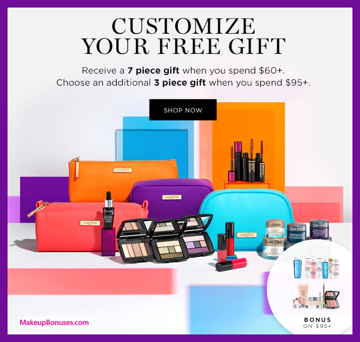 Receive your choice of 7-pc gift with $60 Lancôme purchase