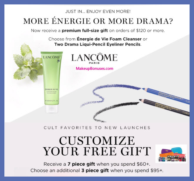 Lancôme 11piece Free Bonus Gift Makeup Bonuses