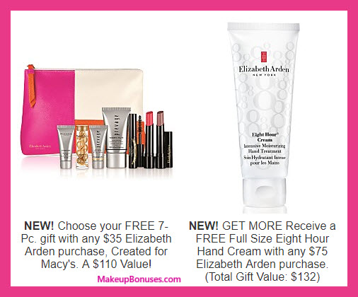 Receive your choice of 7-pc gift with $35 Elizabeth Arden purchase