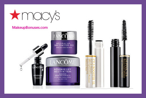 Receive a free 5-pc gift with $75 Lancôme purchase