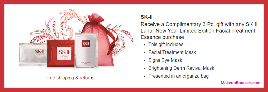 Receive a free 3-pc gift with Lunar New Year Limited Edition Facial Treatment Essence purchase