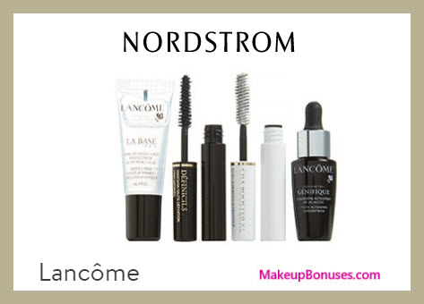 Receive a free 4-pc gift with $49.5 Lancôme purchase