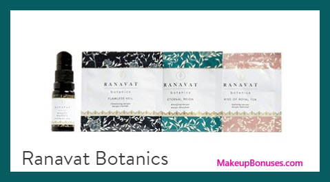 Receive a free 4-pc gift with $75 Ranavat Botanics purchase