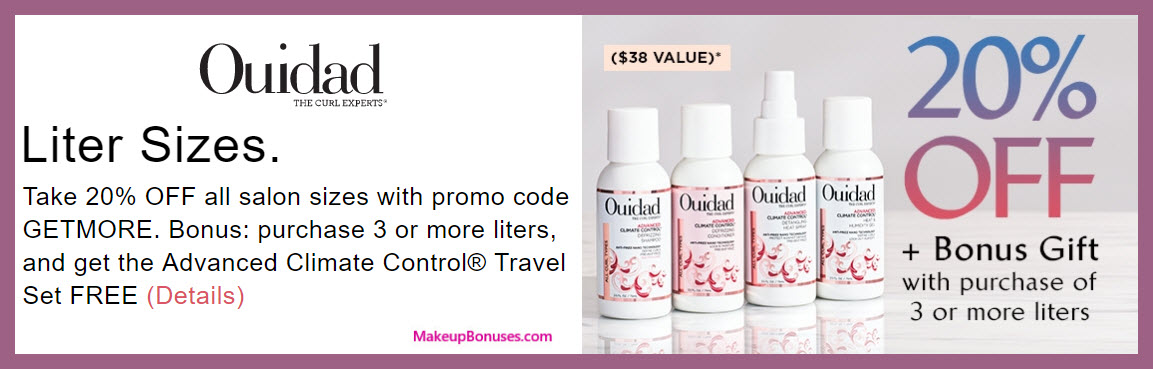 Ouidad Sale - MakeupBonuses.com