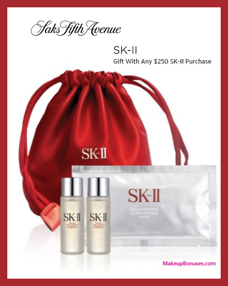Receive a free 4-pc gift with $250 SK-II purchase