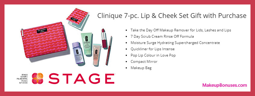 Receive a free 7-pc gift with $28 Clinique purchase