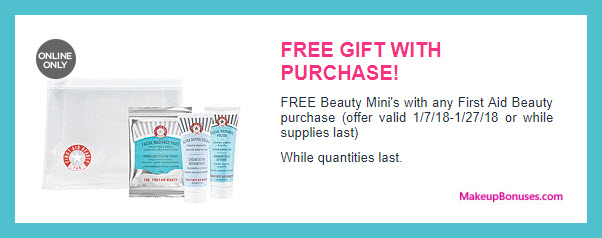 Receive a free 4-pc gift with any purchase