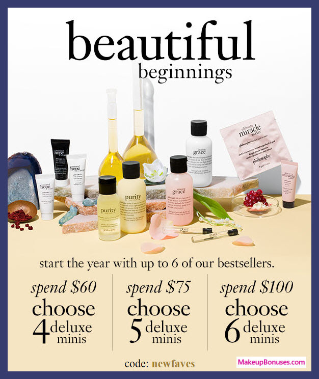 Receive your choice of 6-pc gift with $100 philosophy purchase