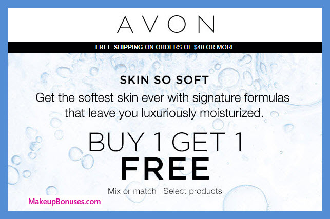 Receive a free 3-pc gift with 3 Skin So Soft purchase