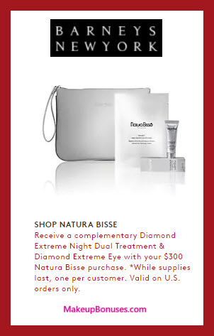 Receive a free 4-pc gift with $300 Natura Bissé purchase