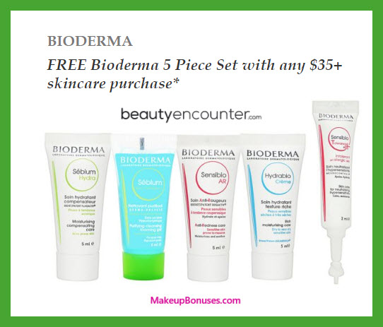 Receive a free 5-pc gift with $35 Skincare purchase