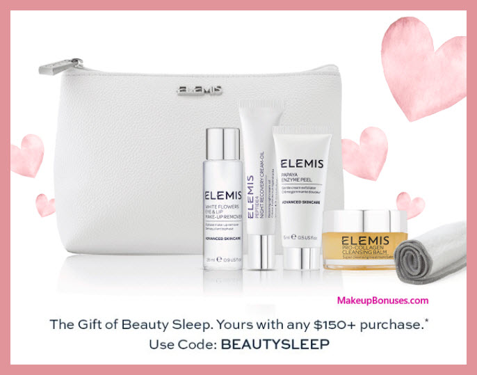 Receive a free 5-pc gift with $150 Elemis purchase