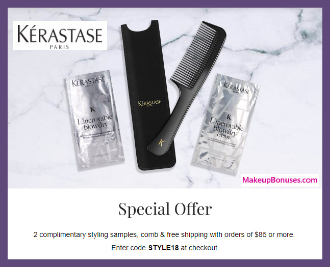 Receive a free 3-pc gift with $85 Kérastase purchase