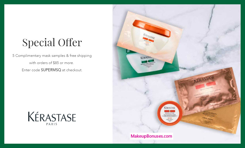 Receive a free 5-pc gift with $85 Kérastase purchase