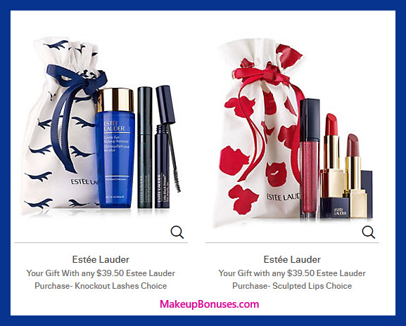 Receive your choice of 4-pc gift with $39.5 Estée Lauder purchase