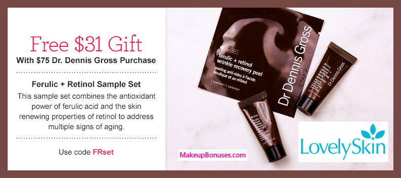 Receive a free 3-pc gift with $75 Dr Dennis Gross purchase