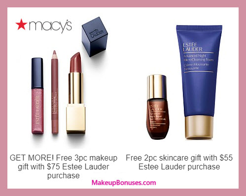 Receive a free 5-pc gift with $75 Estée Lauder purchase