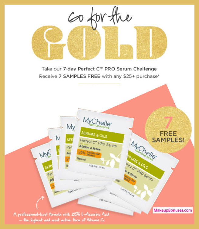 Receive a free 7-pc gift with $25 MyChelle purchase