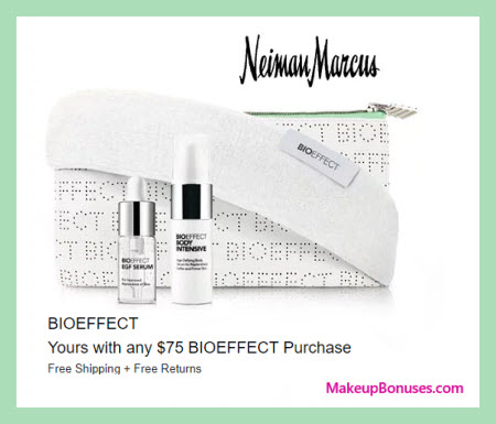 Receive a free 4-pc gift with $75 BIOEFFECT purchase