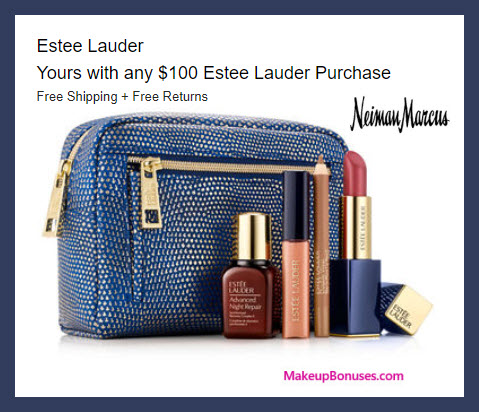 Receive your choice of 5-pc gift with $100 Estée Lauder purchase