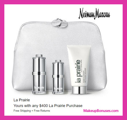 Receive your choice of 4-pc gift with $400 La Prairie purchase