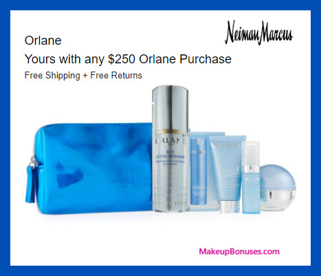 Receive a free 5-pc gift with $250 Orlane purchase