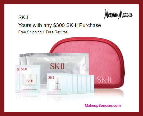 Receive a free 12-pc gift with $300 SK-II purchase
