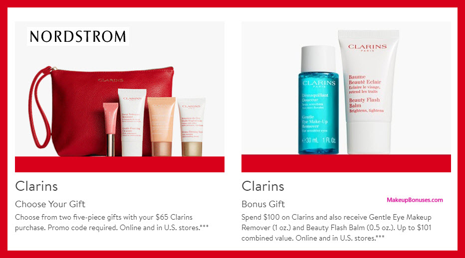 Receive a free 5-pc gift with $65 Clarins purchase