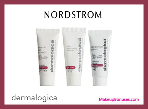 Receive a free 3-pc gift with $75 Dermalogica purchase