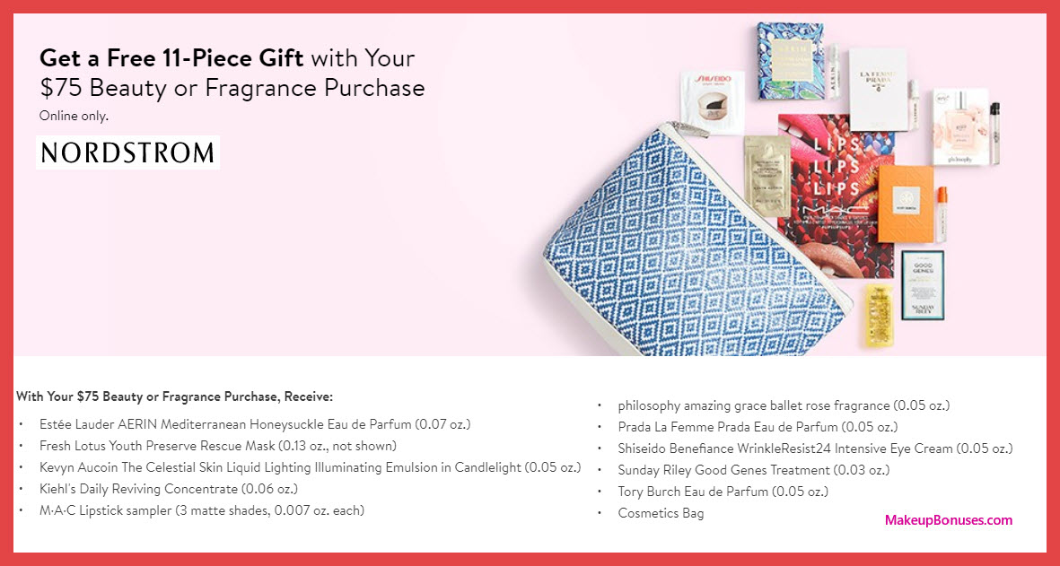 Receive a free 11-pc gift with $75 Multi-Brand purchase