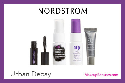 Receive a free 4-pc gift with $75 Urban Decay purchase