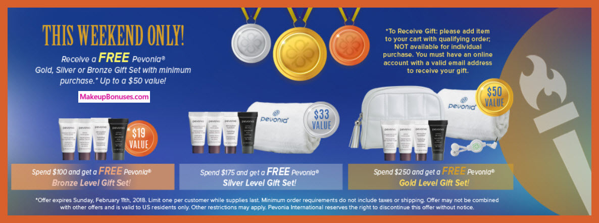Receive a free 6-pc gift with $250 Pevonia purchase