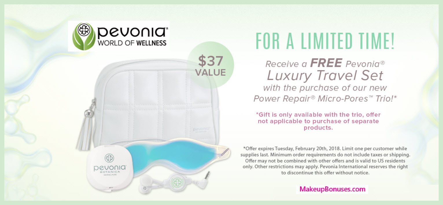 Receive a free 4-pc gift with Power Repair Micro-Pores Trio purchase