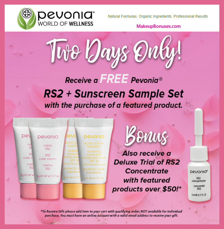 Receive a free 4-pc gift with Featured Product purchase