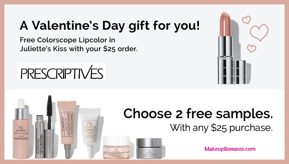 Receive a free 3-pc gift with $25 Prescriptives purchase