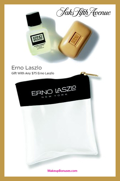 Receive a free 3-pc gift with $75 Erno Laszlo purchase