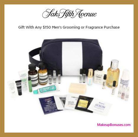 Receive a free 24-pc gift with $150 Men's Grooming or Fragrance purchase