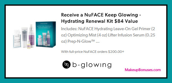 Receive a free 4-pc gift with $200 NuFace purchase