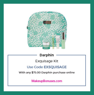 Receive a free 5-pc gift with $75 Darphin purchase