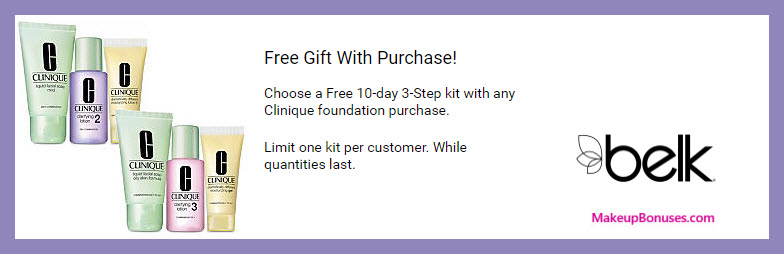 Receive your choice of 3-pc gift with foundation purchase