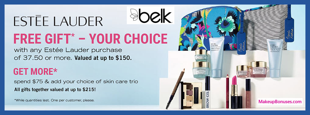 Receive your choice of 7-pc gift with $37.5 Estée Lauder purchase