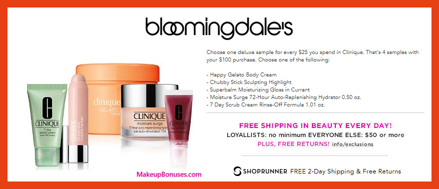 Receive your choice of 3-pc gift with $75 Clinique purchase