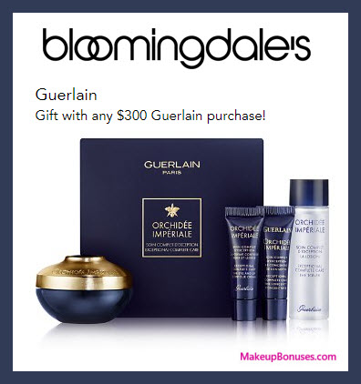 Receive a free 4-pc gift with $300 Guerlain purchase