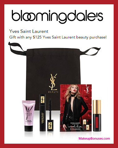 Receive a free 3-pc gift with $125 Yves Saint Laurent purchase