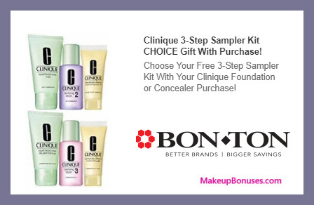 Receive your choice of 3-pc gift with Foundation or Concealer purchase