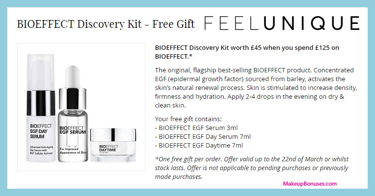 Receive a free 3-pc gift with ~$174 (125 GBP) purchase