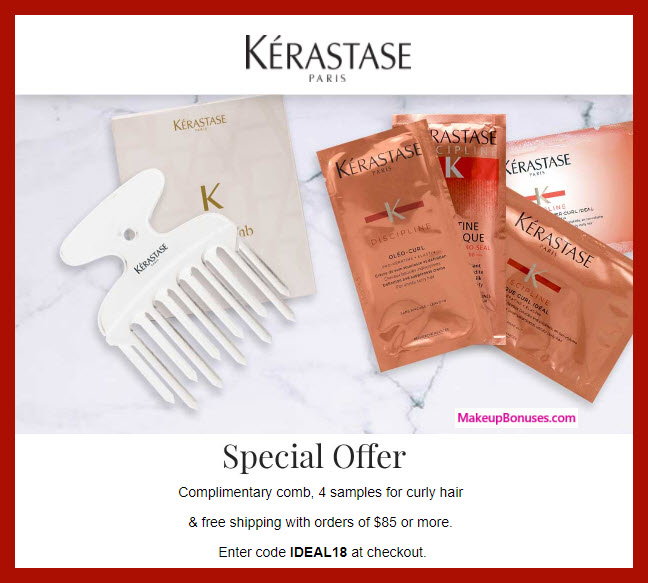 Receive a free 5-pc gift with $85 Kérastase purchase