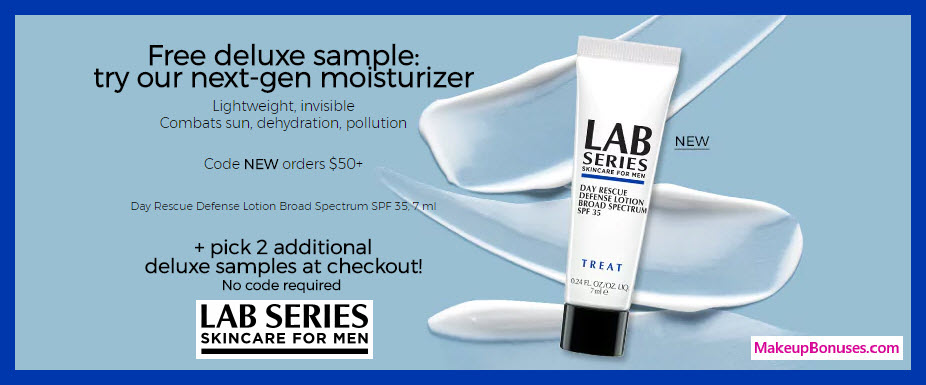 Receive a free 3-pc gift with $50 LAB SERIES purchase