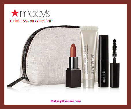 Receive a free 4-pc gift with $95 Laura Mercier purchase